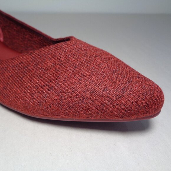 Mia Size 6.5 M KERRI Wine Textile Slip On Flats / Loafers New Women's Shoes - Picture 5 of 16